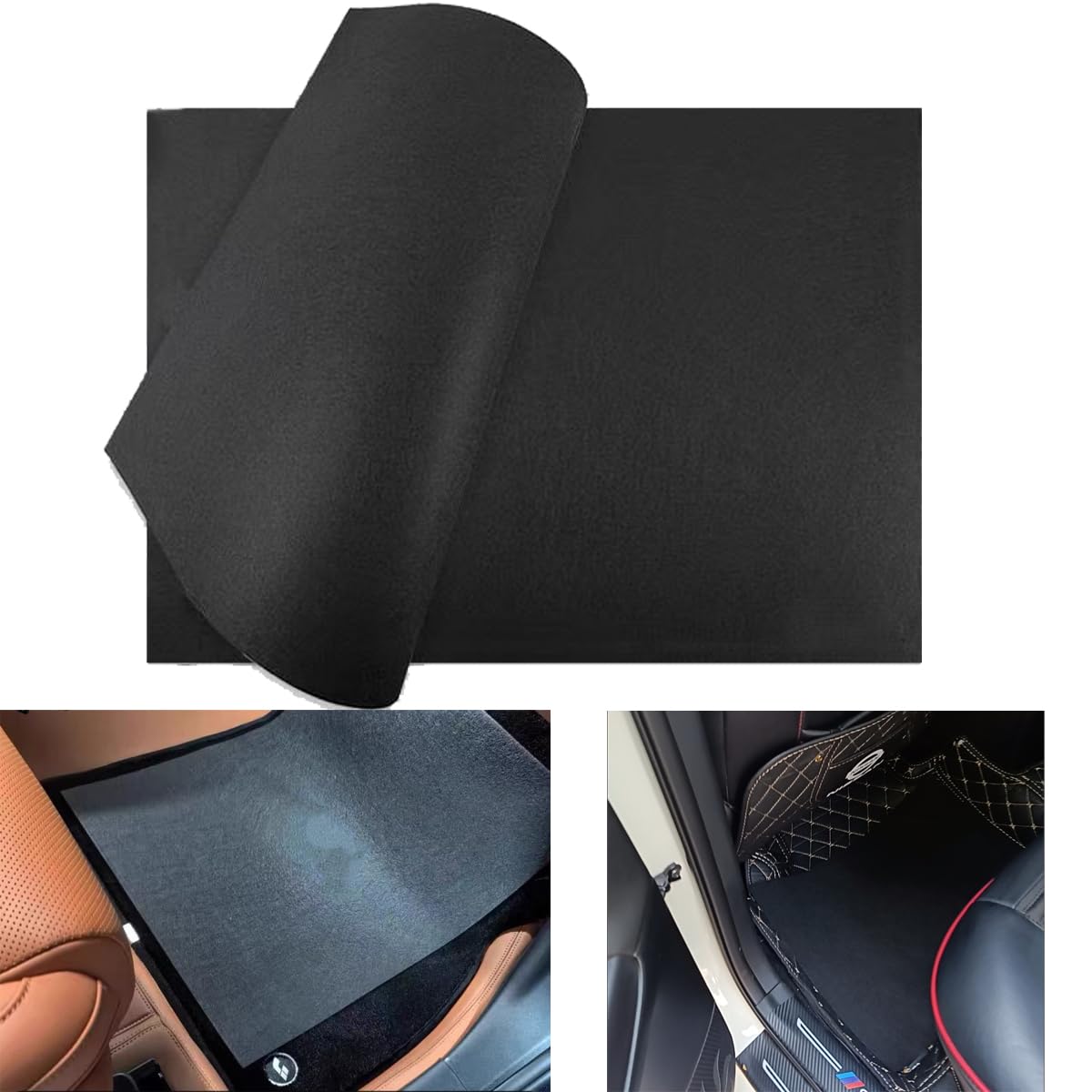 YehVeh 5 Pack Disposable Car Floor Mats Cover Felt Automotive Floor Mat Foot Rest Pads Protector for Car — view 2