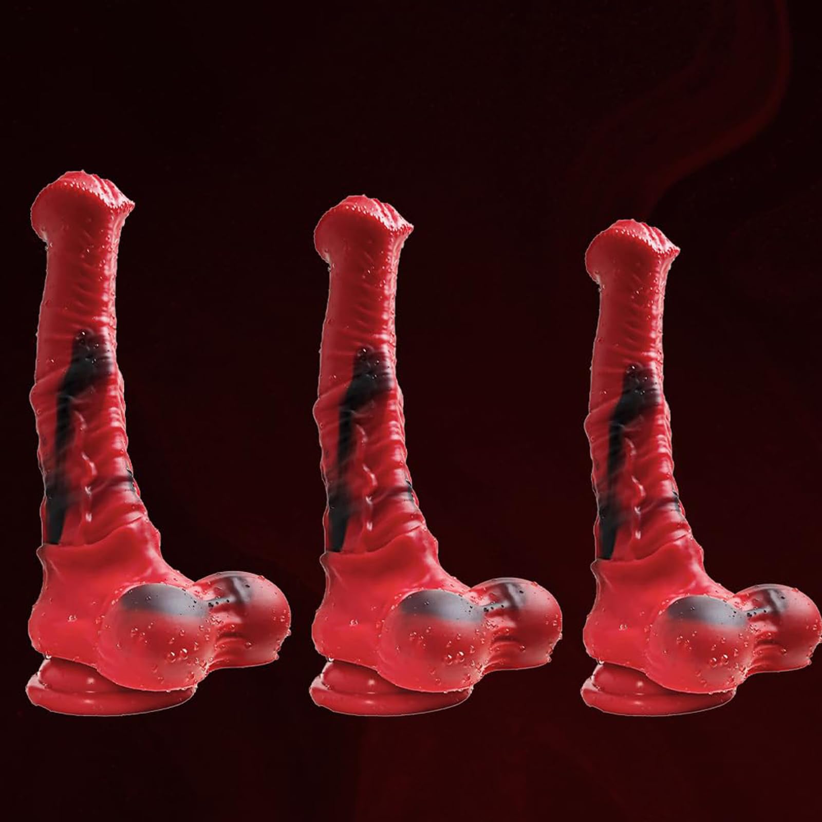 Dildo anale in silicone con cavallo, dilatatore anale, grande giocattolo sessuale anale for coppie, plug anale for uomini(L)