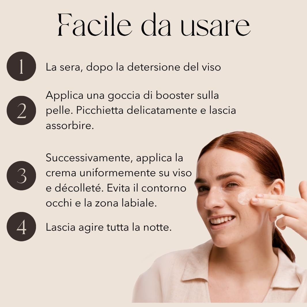mellow NOIR Duo di trattamenti notturni antirughe - Siero allo ialuronico con crema notte - Effetto rassodante immediato, riduce pori visibili e arrossamenti