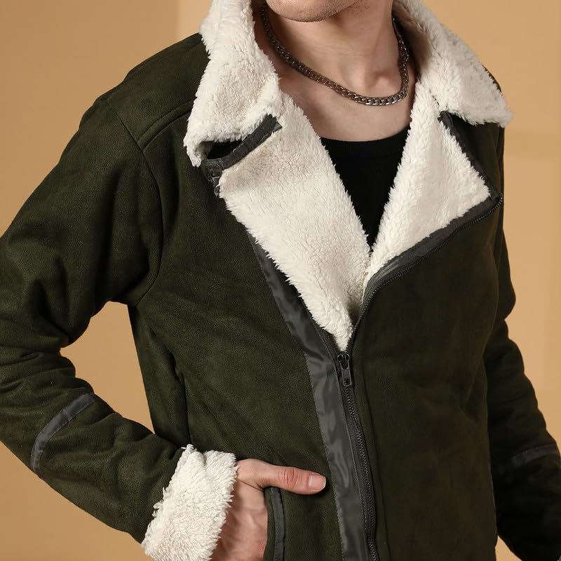 Image of CAHOOT Men's Carbon Lined Biker Jacket | Casual Wear | Spread Collar | Long Sleeve | Zipper Closure | Jacket Crafted With Comfort Fit | For Everyday Wear