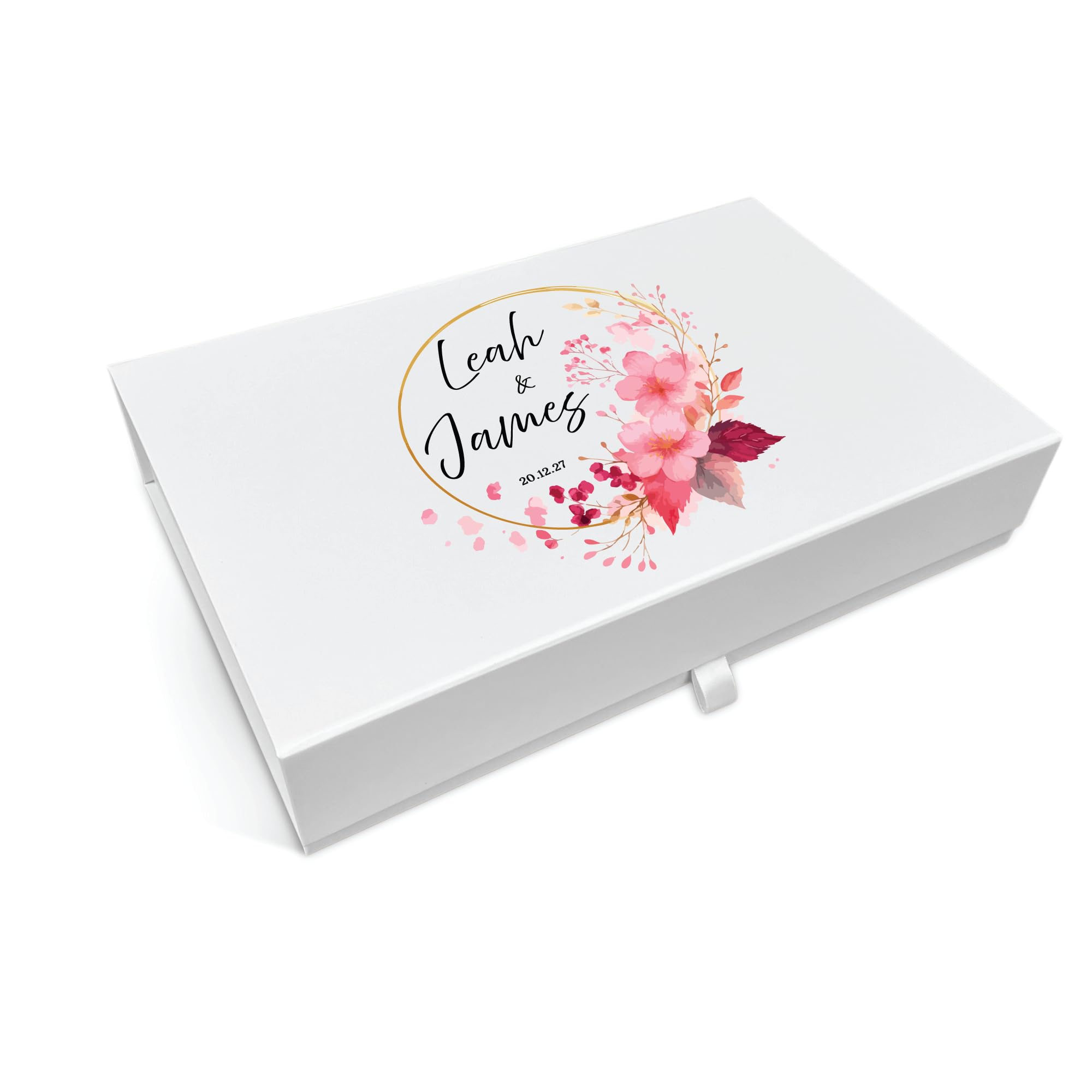 COOKIES AND KOALAS Wedding Memory Box - Blush Blossom Large 22x34x7cm
