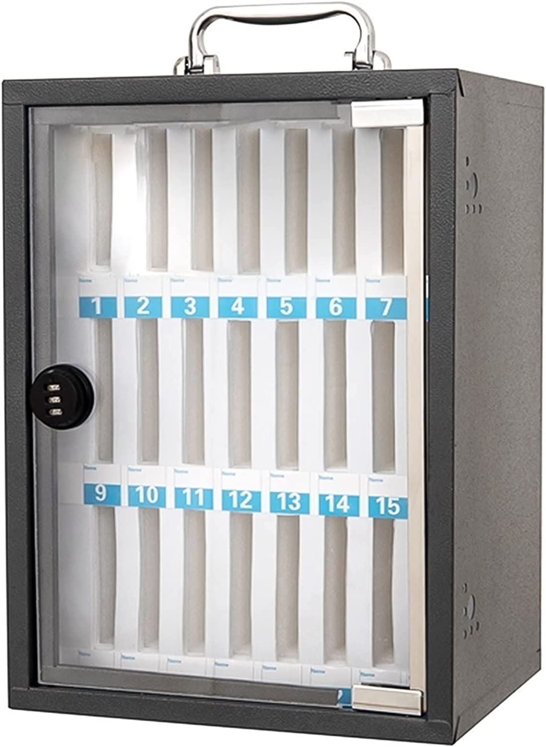 Secure 1260 Slot Metal Wall Phone Locker con serratura a combinazione – Armadietto ideale per cellulare per aule e scuole, perfetto per studenti e personale di sicurezza