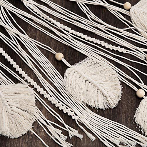 Mkono Macrame Dream Catcher Large Boho Wall Hanging Decor Woven Feather Handmade Dreamcatcher Tassels Decoration Girl Room Decor Nursery Bedroom Dorm Chic Ornament,, 36 X 13 Inches #TOP5