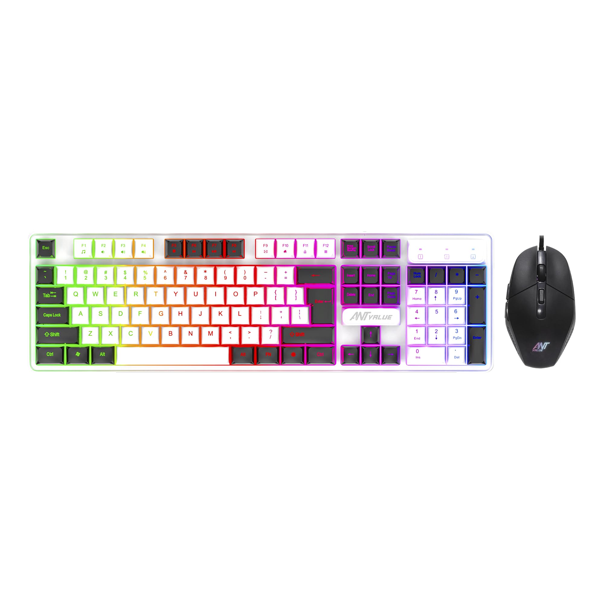 See full amazon price history chart for Ant Value KK1002 Wired Gaming Keyboard & Mouse Combo, 104 Silent keys, Backlit Rainbow LED Keyboard & 3200 DPI RGB Gaming Mouse for PC/Laptop Ant Value KK1002 Wired Gaming Keyboard & Mouse Combo, 104 Silent keys, Backlit Rainbow LED Keyboard & 3200 DPI RGB Gaming Mouse for PC/Laptop (B0C593RTWH) Amazon Price History, Amazon Price Tracker