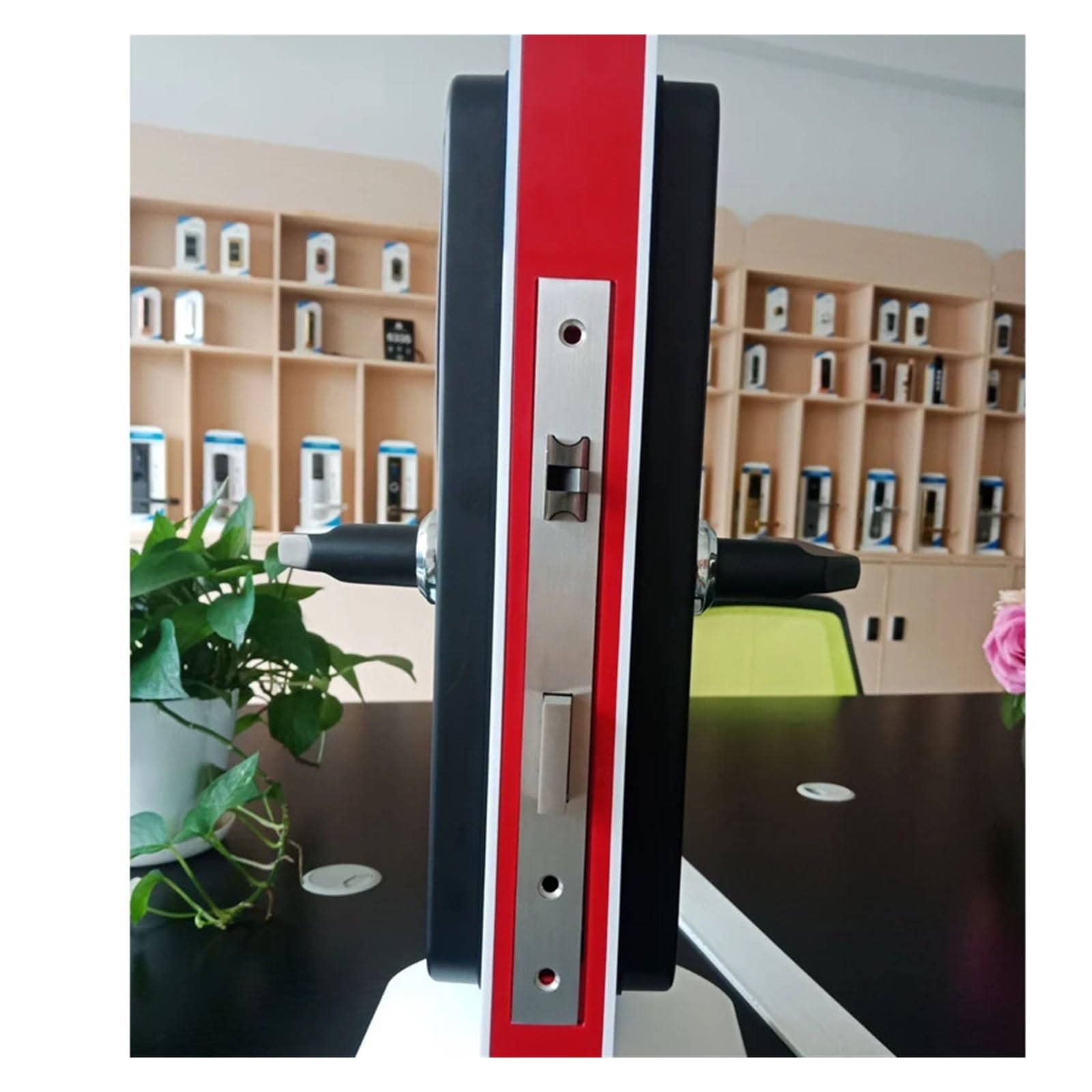 TTlock - Cerradura inteligente Bluetooth sin llave, huella digital, contraseña, cerradura de puerta delgada