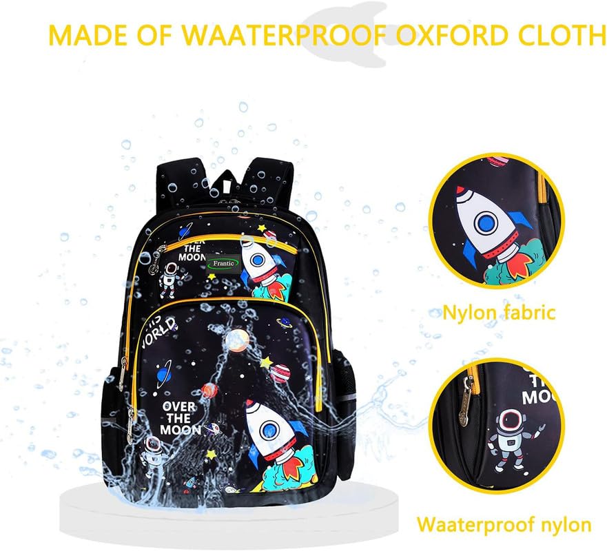 Image of Frantic RR4Zipper Waterproof Polyester 26 L School Backpack School Bag Daypack Picnic Bag For Boys & Girl