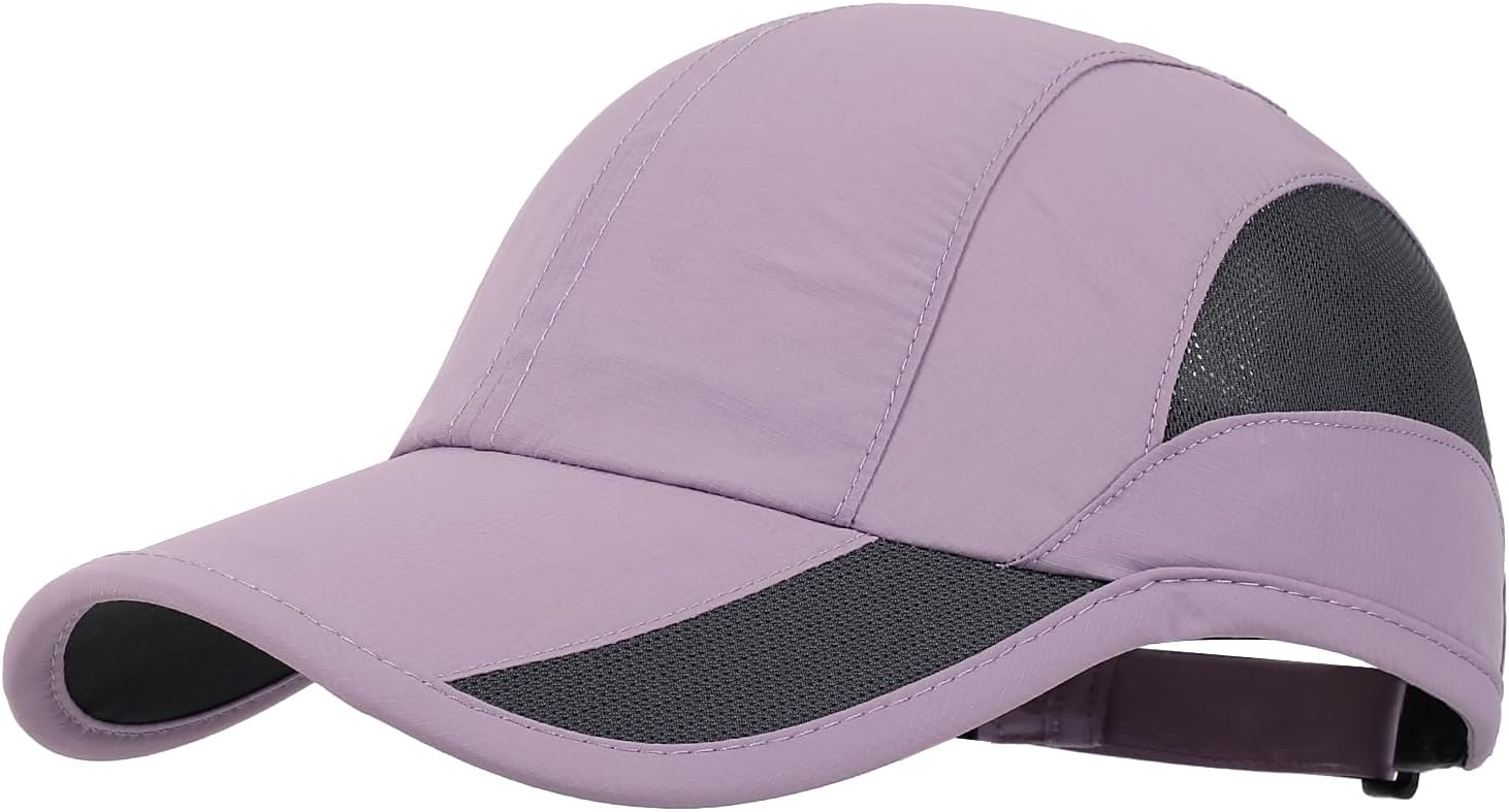 HH HOFNEN Quick Dry Baseball Cap Unstructured Running Cap Water-Resistant UPF 50+ Mesh Golf Sun Hats for Men Women