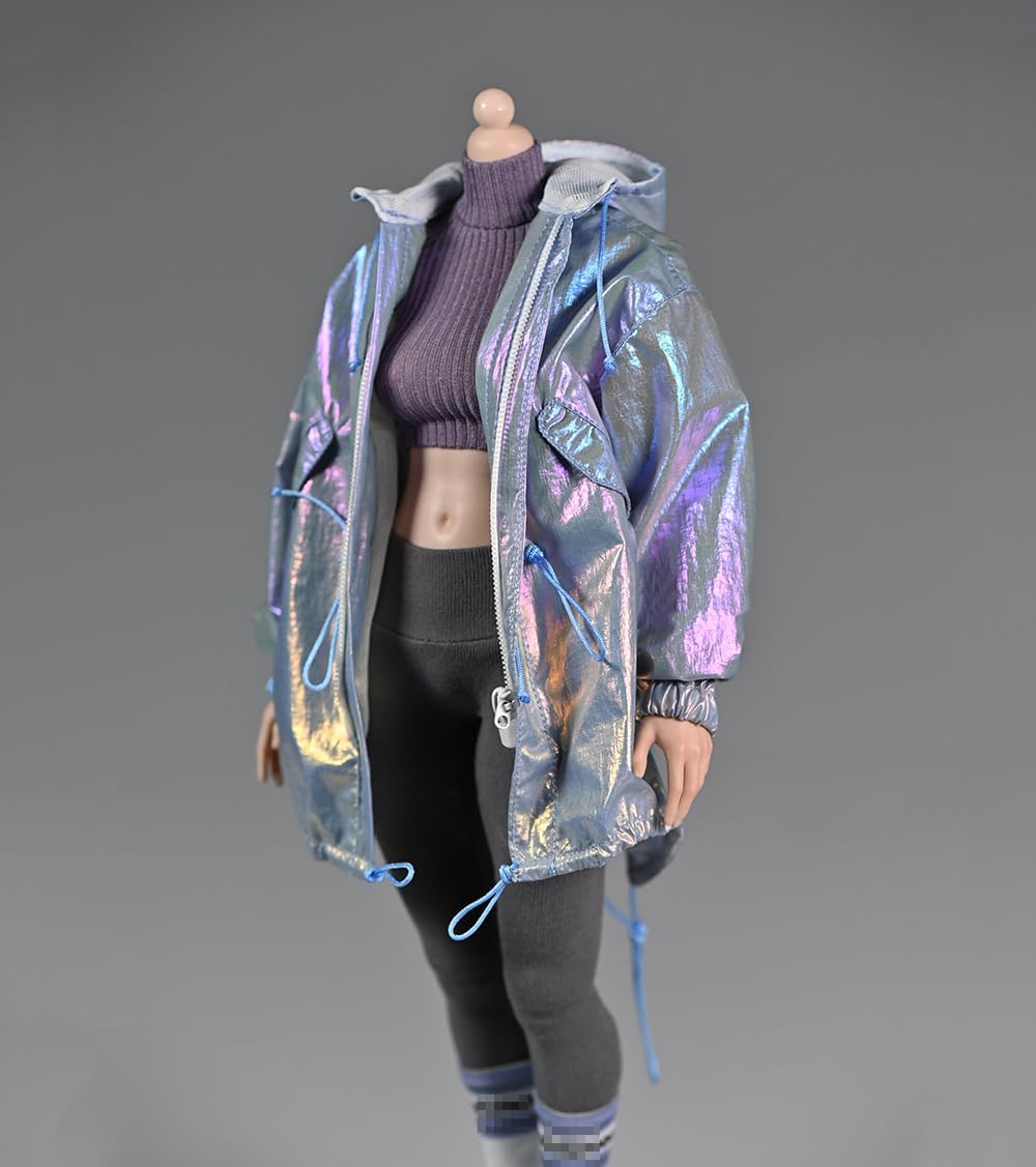 1/6 Scale Female Windbreaker Jacket Loose Workwear Coat Top Clothes for 12inch PH TBL JO Worldbox Action Figure