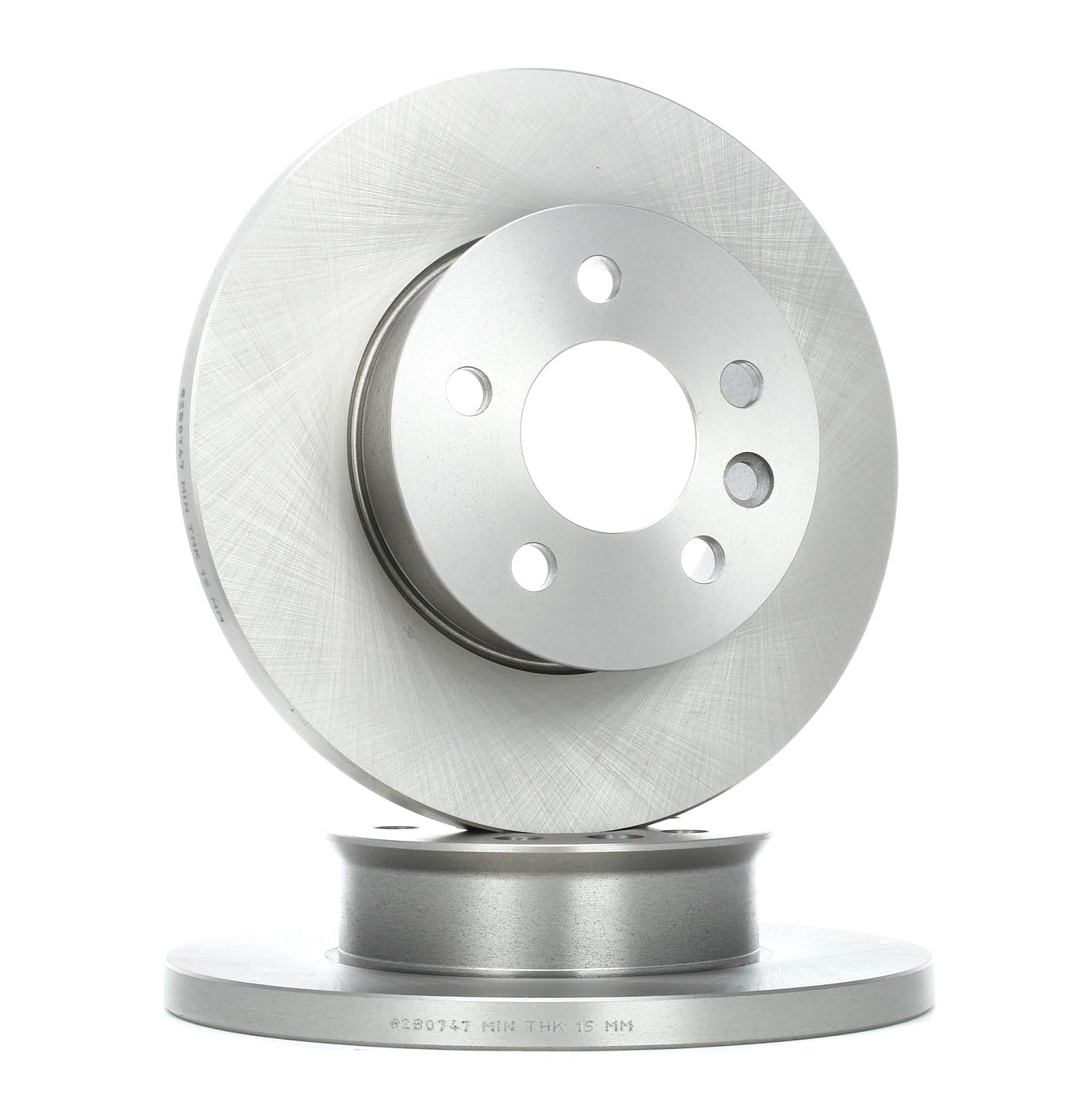 RIDEX 82B0747 2x Disco de freno Delantero sin tornillos Compatible con VW Transporter T4 Bus 70B, 70C, 7DB, 7DK, 70J, 70K, 7DC, 7DJ