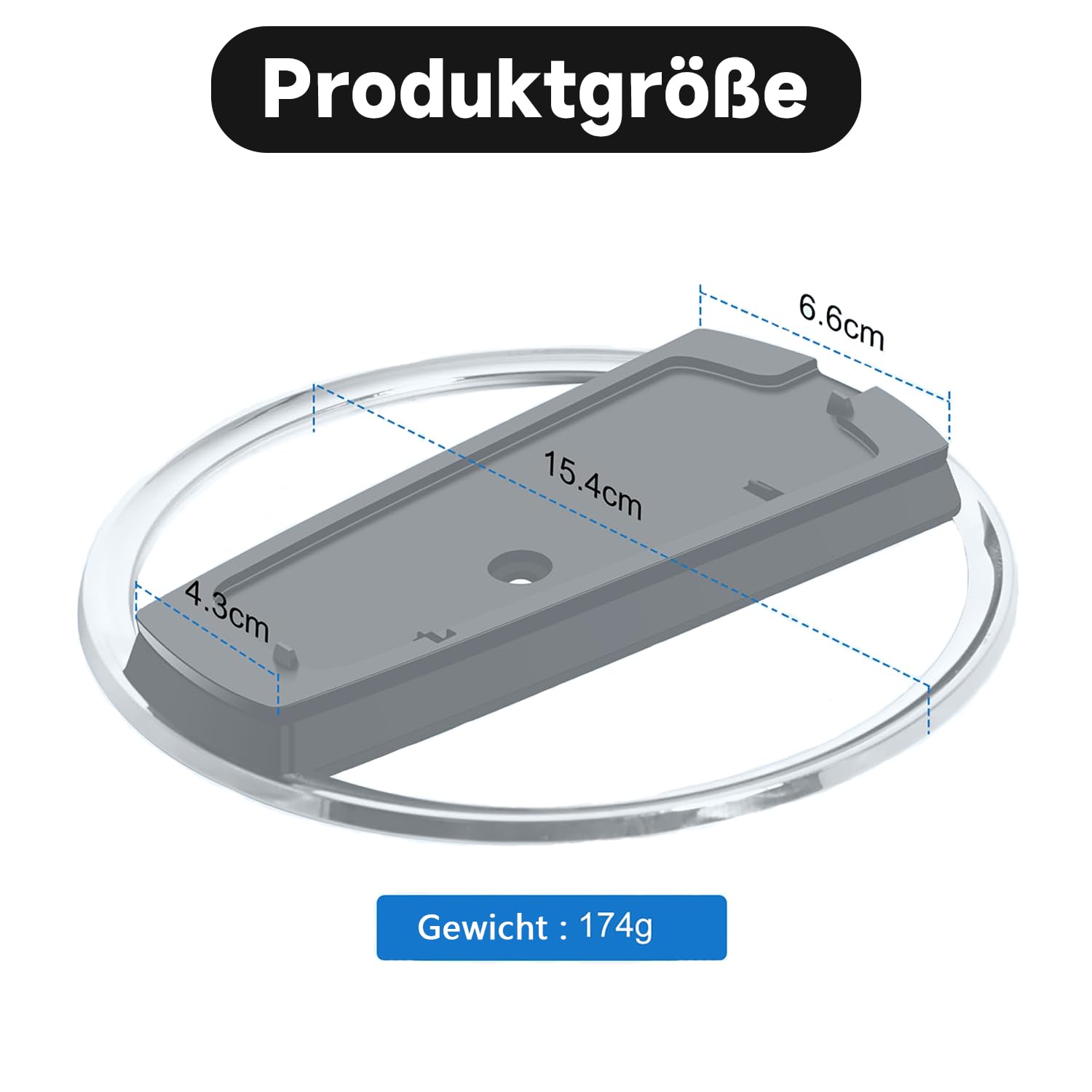 Vertikaler Standfuß für PS5 Slim Konsole, Disc und Digital Edition, Anti-Rutsch Basis, Schwarz