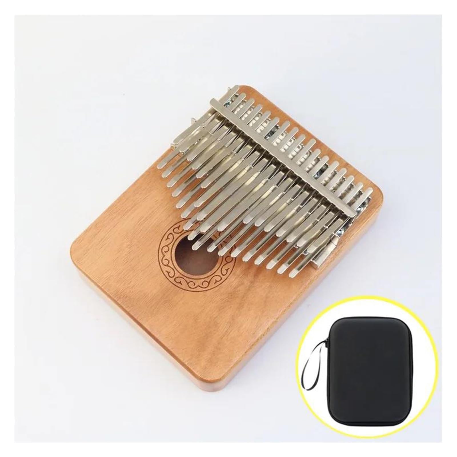 Kalimba De Madera Maciza Instrumento De Teclado De Caoba Profesional Para Adultos De 34 Teclas(Type B)