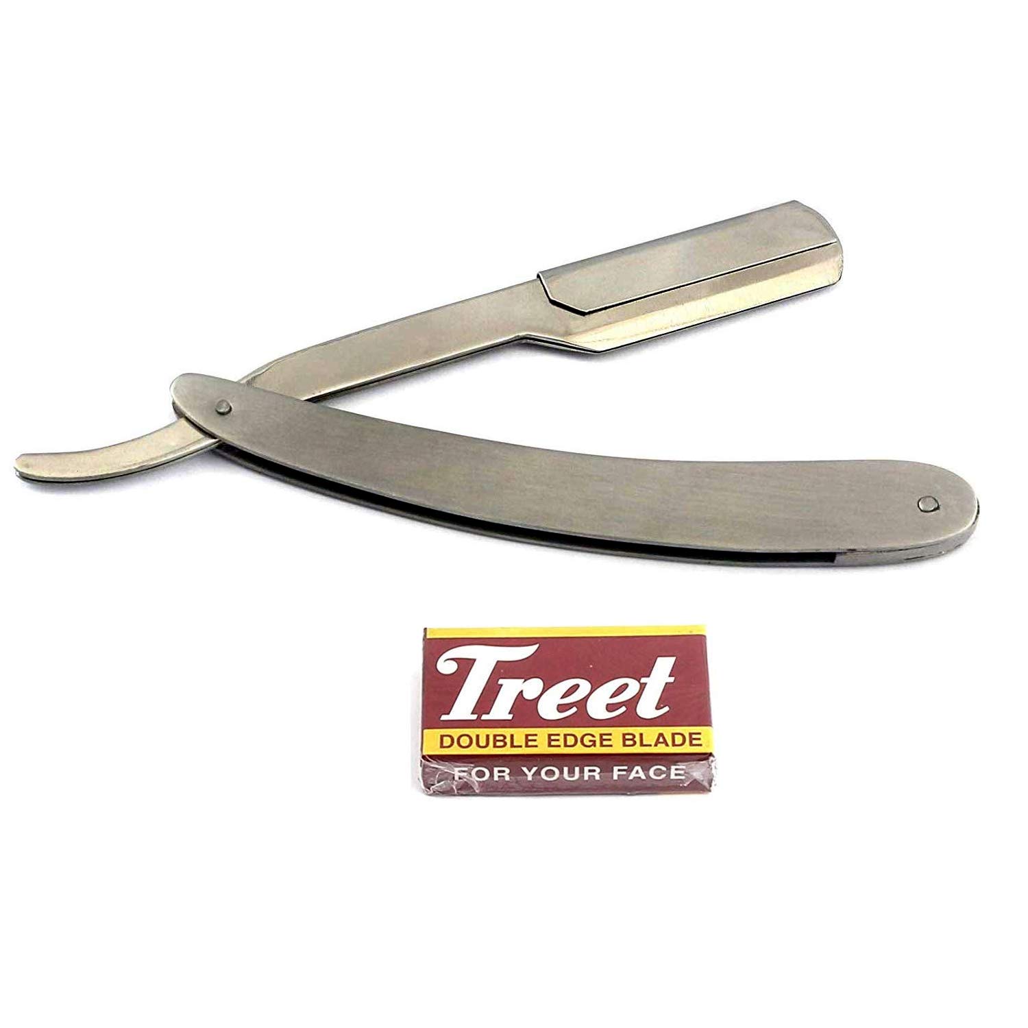 DDP Professional Barber Straight Edge Razor With 100 Blades -salon Quality-smooth Shave-easy Blade Replacement Mechanism- Men's Manual Shaver-perfect For Pro Barbers And Personal Use