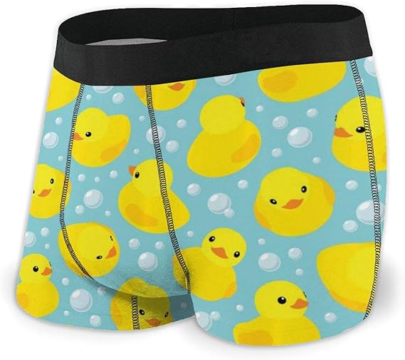 FsszpZZ Mens Underwear Cute Happy Rubber Duck Bubbles