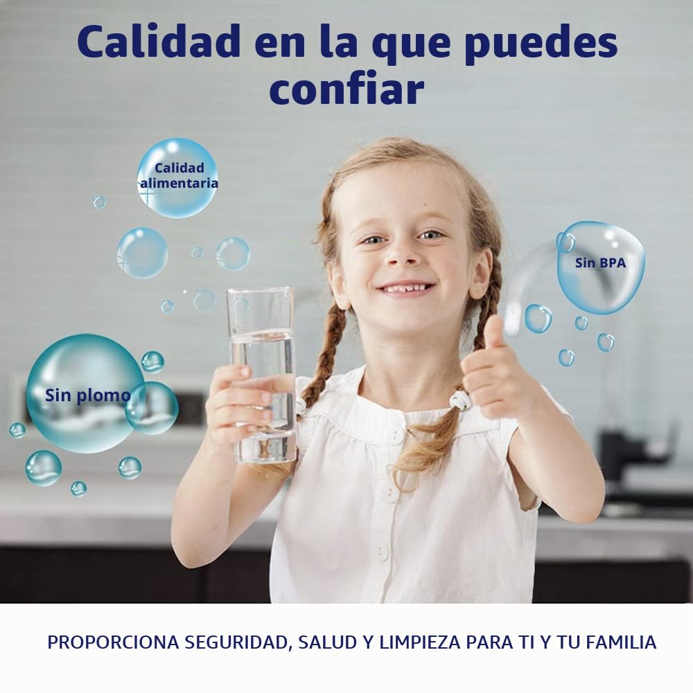 Huining 2 filtros de cartuchos de filtro de agua para filtros de gravedad de purificación de agua reemplazo de filtro de agua hogar cubo de agua sistema de filtración