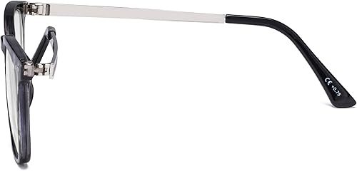 Miniatura 3 de Eyekepper Lectores Retro Cuadrado Plástico Marco Metal Brazos Lectura Gafas Gris DEMI +2.0