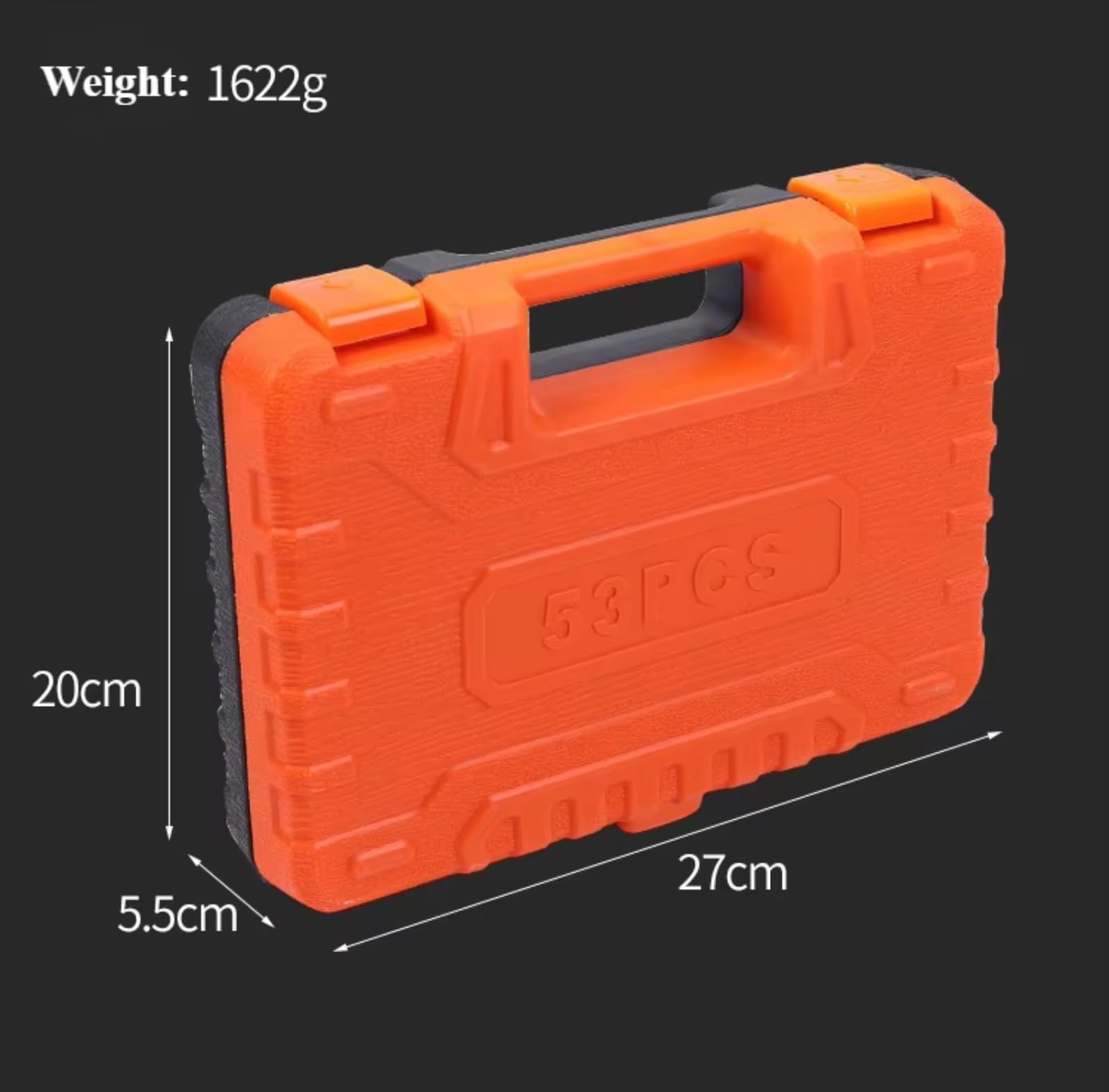 Cassetta Attrezzi Completa Set Di Strumenti Riparazione Da 53 Pezzi Con Prese E Custodia Set Di Chiavi Per Strumenti Di Riparazione Auto Per La Manutenzione Del Veicolo Utensili Manuali