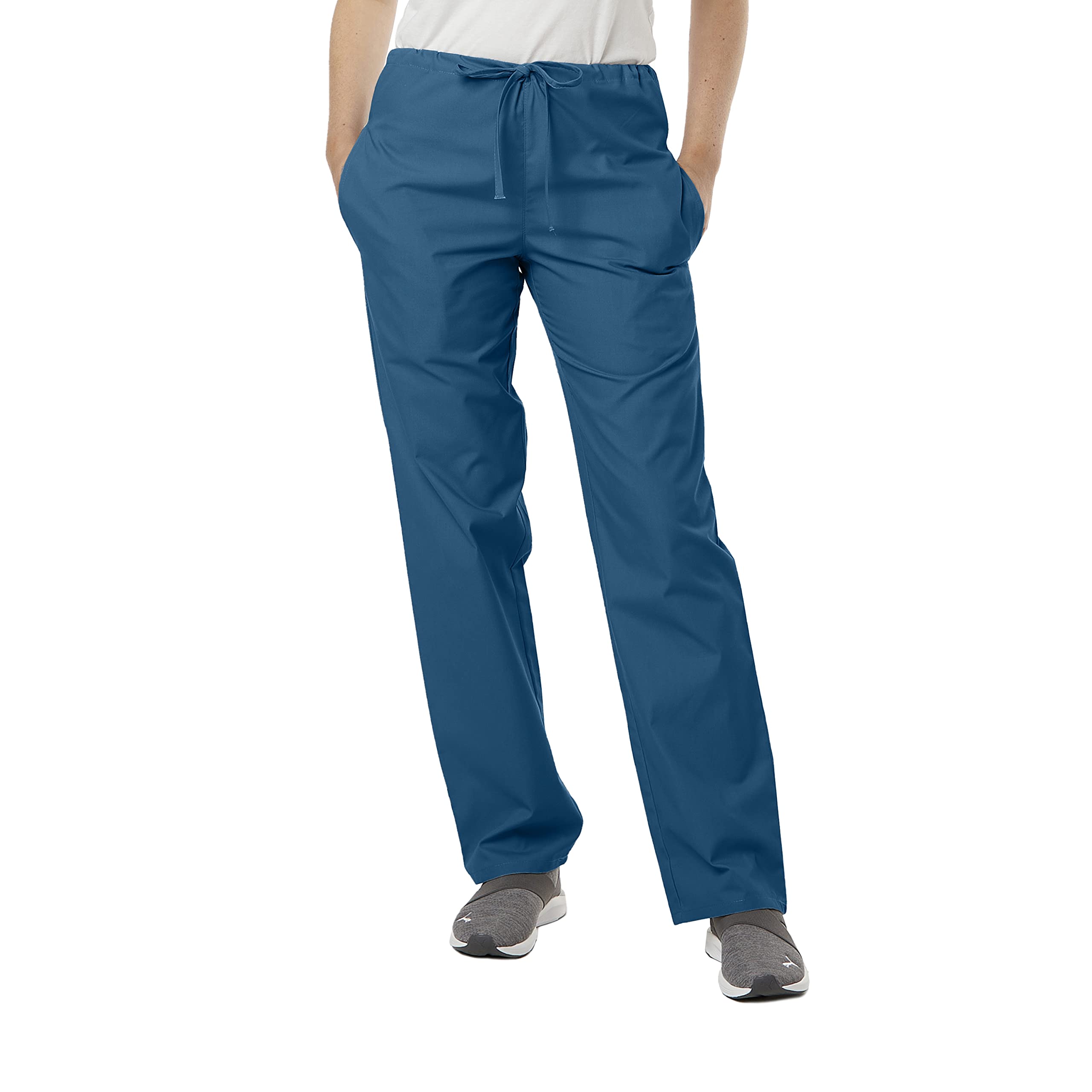 SPECTRUM UNIFORMS Unisex Scrub Pant, Ultrasoft Classic Scrub Pants Drawstring Waist Pant Ideal for Medical Professionals Pant Caribbean Blue