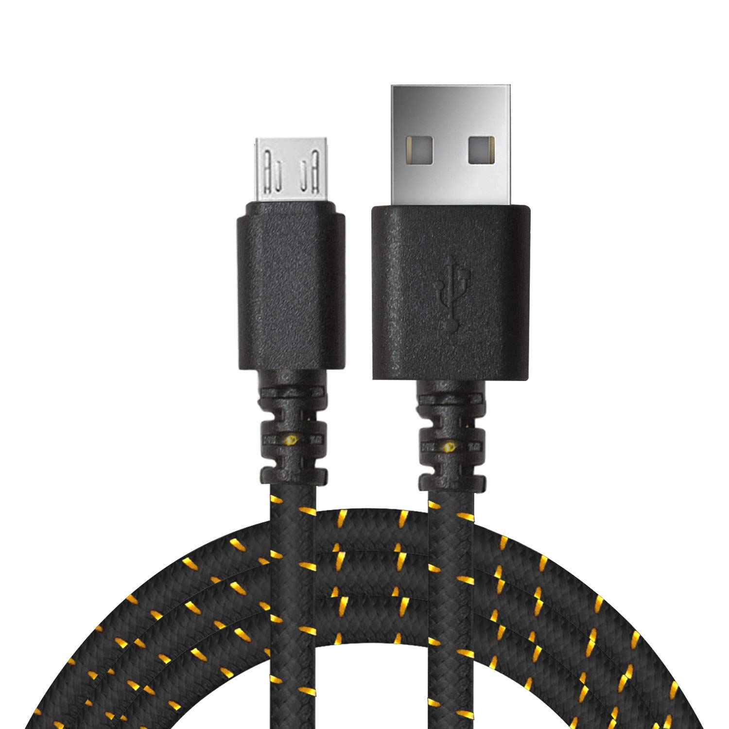 CZARTECH Monitor Micro USB Data & Fast Charging Cable, 480mbps Data Transmission for Smartphones, Tablets, Laptops & Other Micro USB Devices [Nylon Braided, 3.3 ft/1 m (Black)] (B07KS3PLD4) Amazon Price History, Amazon Price Tracker