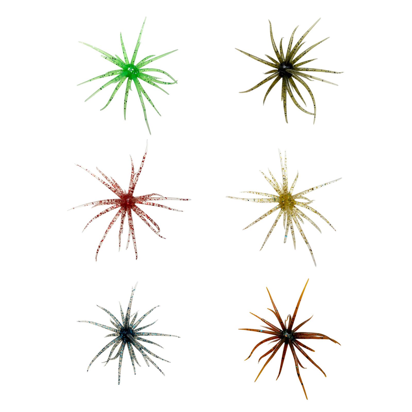 XuQiZZpp Set Of 6 Soft Floating Sea Urchins Baits Set With Reflective Features For Effective Topwater Fishing And Basses