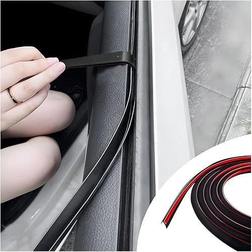 AUCELI Car Window Seal Strip, Windshield Weather Strip for Car, Automotive Waterproof Soundproof V-Shape Self Adhesive Trim Cover, Universal Vehicle Rubber Weatherstrip Draft Seal Strip