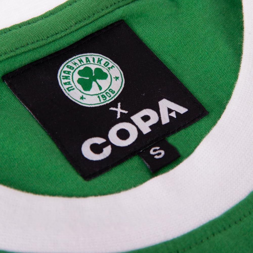 COPA - Maglia retrò - Calcio - Uomo - Panathinaikos FC 1971 - Verde - 100% Cotone