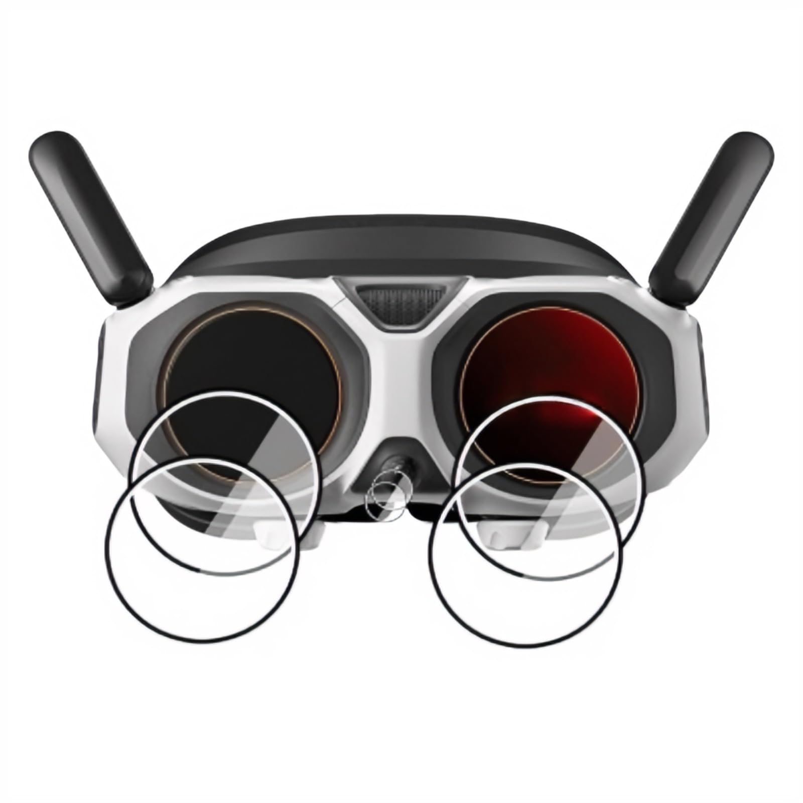 Protezione per lenti compatibile con occhiali antigravity A1 FPV, pellicola in vetro temperato 9H, protezione antigraffio ad alta definizione (HYY2605144-2 set)