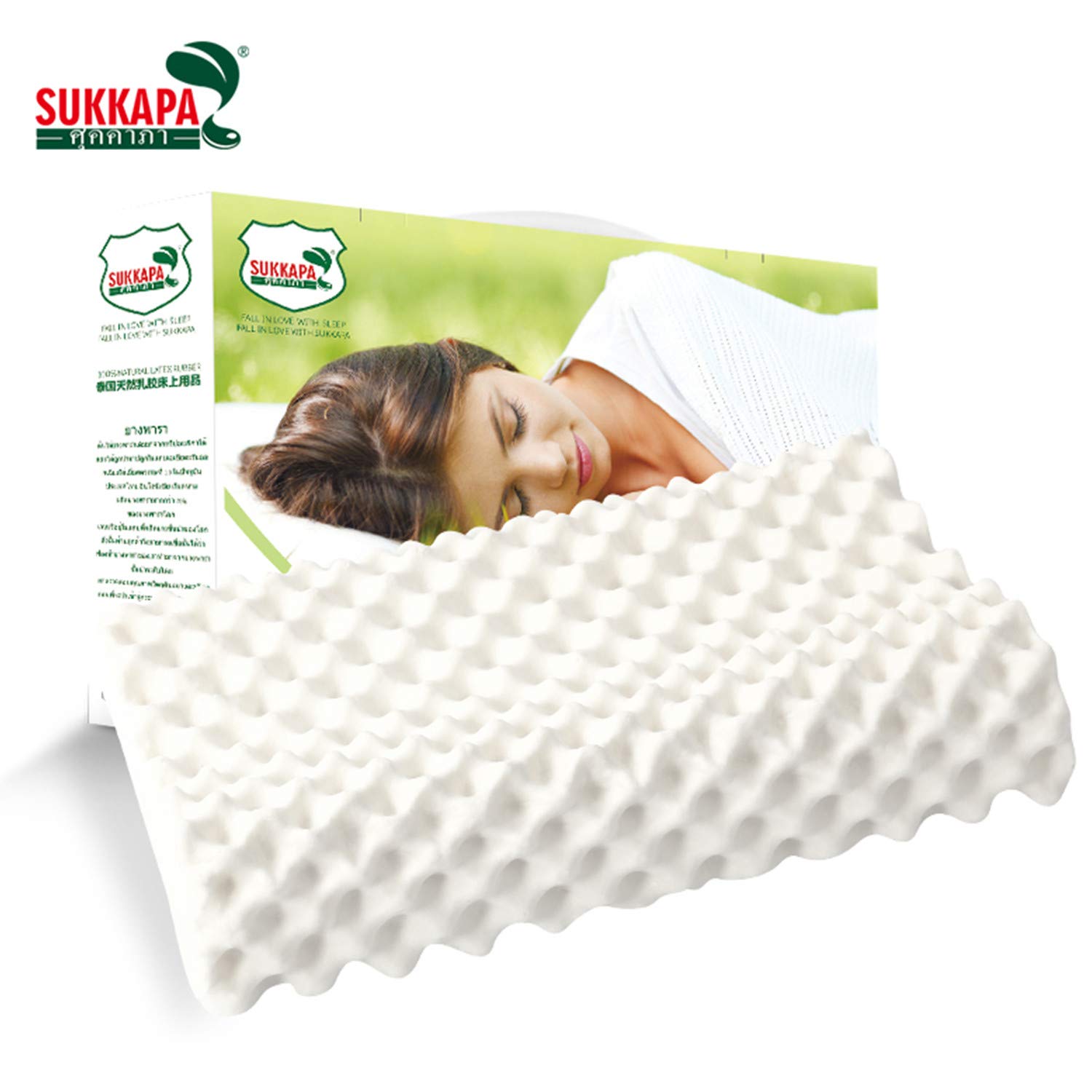 Buy 100 Latex Contour Pillow for Neck Pain,Cervical Pillow, Contour