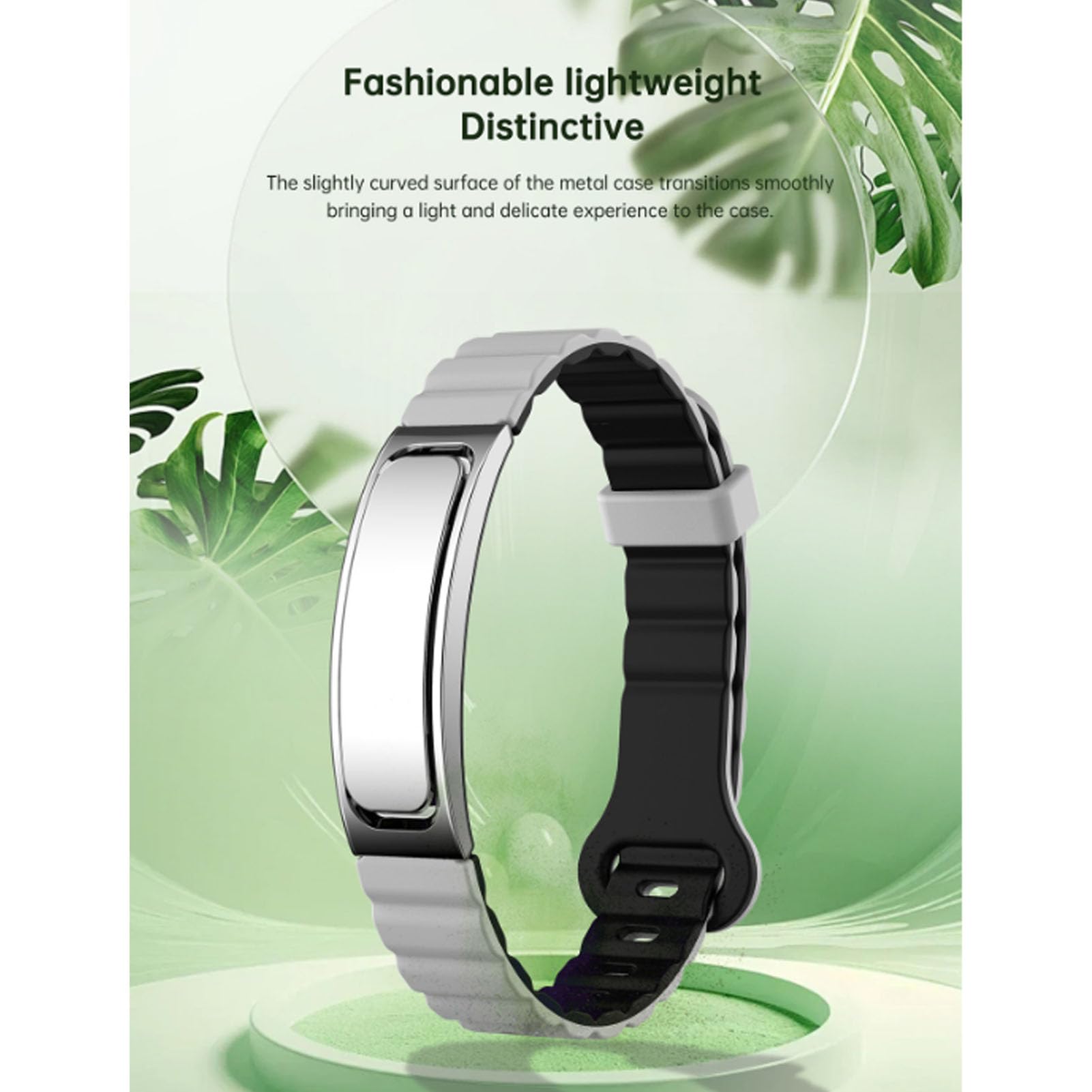 SIXRUN Smart Armband Fitness Tracker mit Schrittzähler, Schlafmonitor, Multi-Sport-Modi, Remote Selfie-Funktion, IP68-wasserdicht – für Frauen und Männer (Silber)
