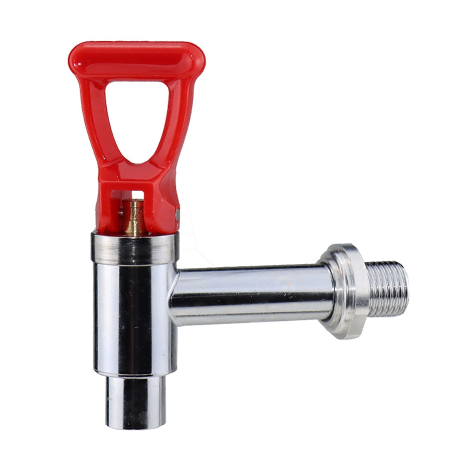 Coffee Hot Drink Faucet Rustproof for Coffee Jar Counte | Coffee Hot Drink Faucet Rustproof for Jar Countertop Barrel Red 9.8cmx2cm Stainless Steel-image-0