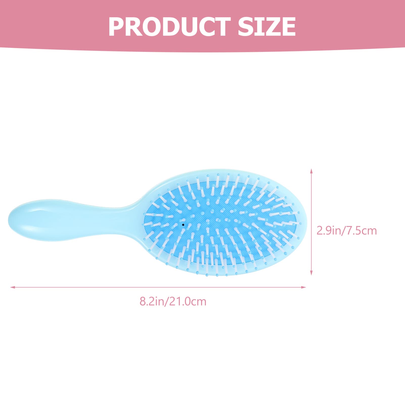 capelli 4 pezzi statico for casa districante viaggio no blu bagnato spazzole for massaggio spesse styling pettine cuoio capelluto plastica donna donna parrucchiere giallo pratico aria capelli lunghi r