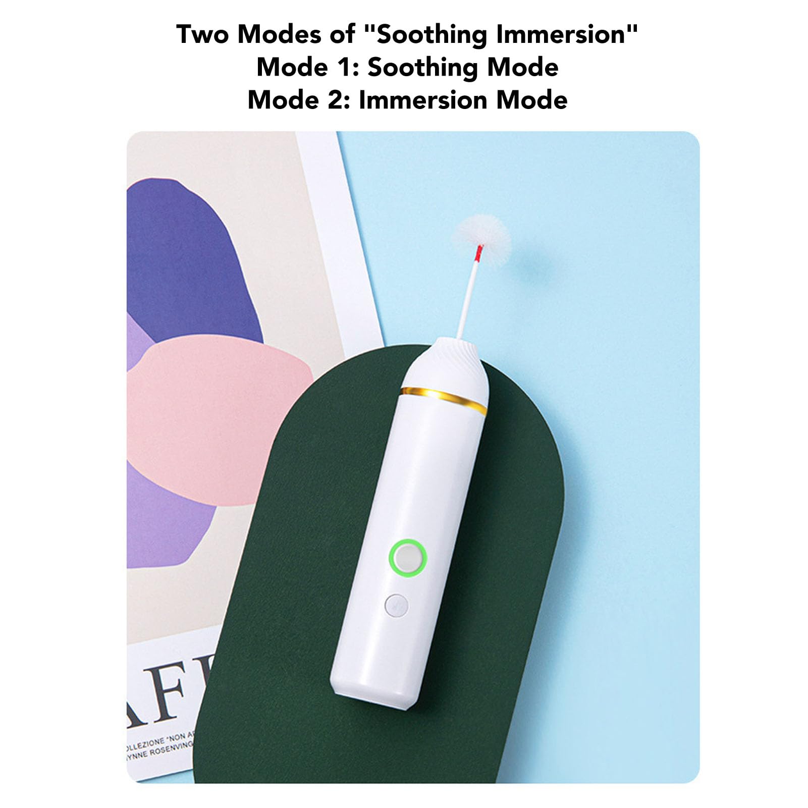 Outil électrique D'élimination du Cérumen, Kit D'élimination du Cérumen pour Nettoyeur D'oreille, 2 Vitesses, Ensemble D'outils de Nettoyage des Oreilles Luxueux et Doux, 600 MAh, Charge Rapid