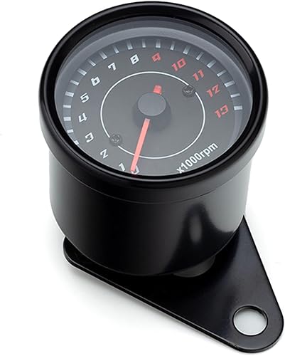 Medidor de contador electrónico para motocicleta, Rev, tacómetro de taco, 2.638in de diámetro, 13,000 RPM, color negro, para proyecto personalizado,