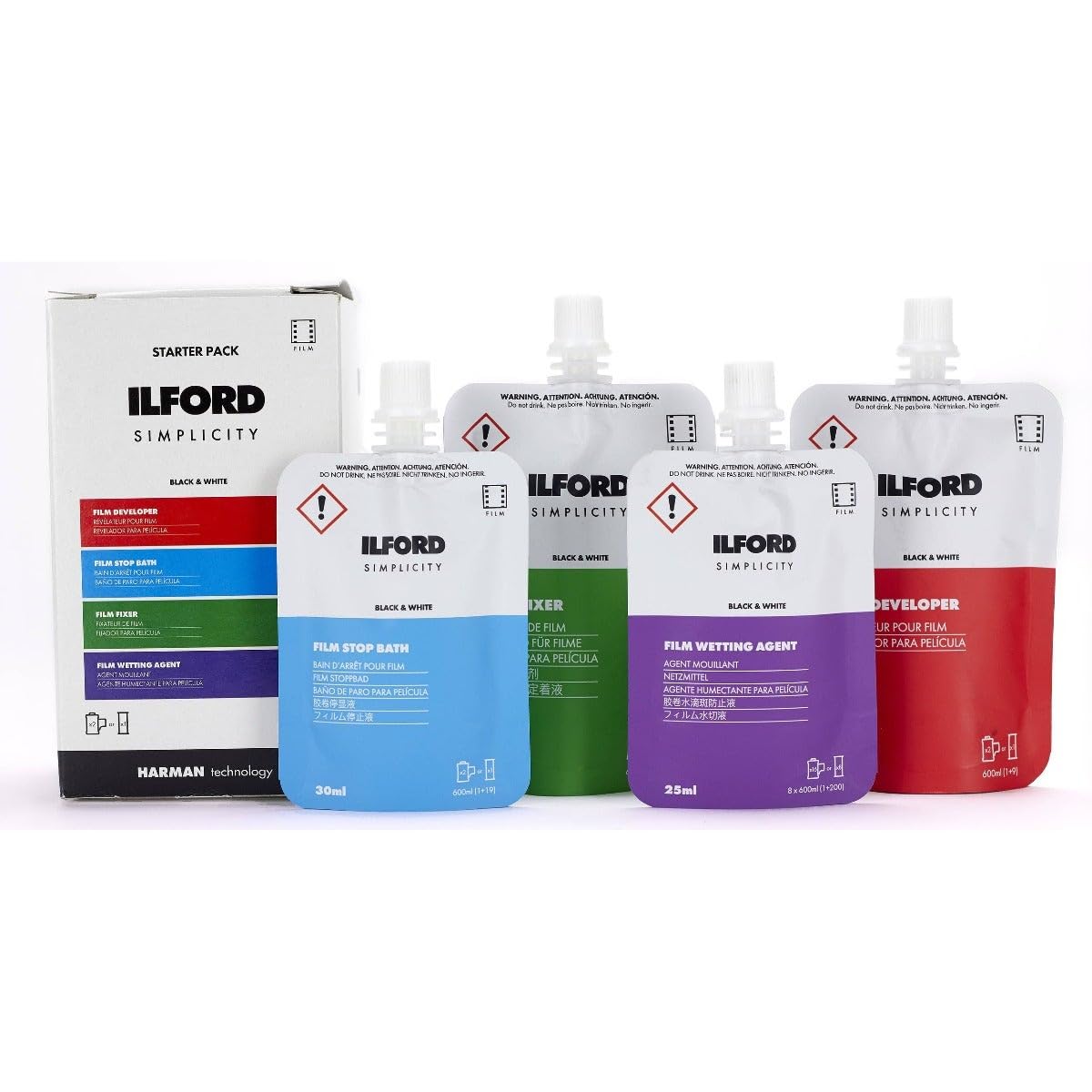 Ilford - Kit de Desarrollo para películas en Blanco y Negro