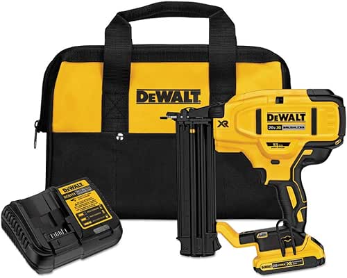 DEWALT 20V MAX* Cordless Brad Nailer Kit, 18GA (DCN680D1)