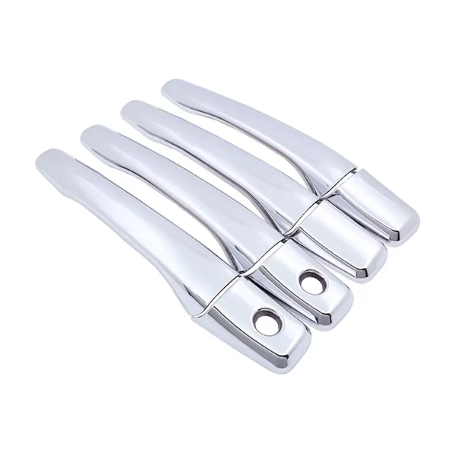 FVOIRSS Outer Door Handle Compatible with Mitsubishi for Lancer GLX for Cedia Soueast Lioncel II 2001 2002 2003-2007 Door Handle Cover Car Accessories Sticker(4Handle 2 Keyholes)