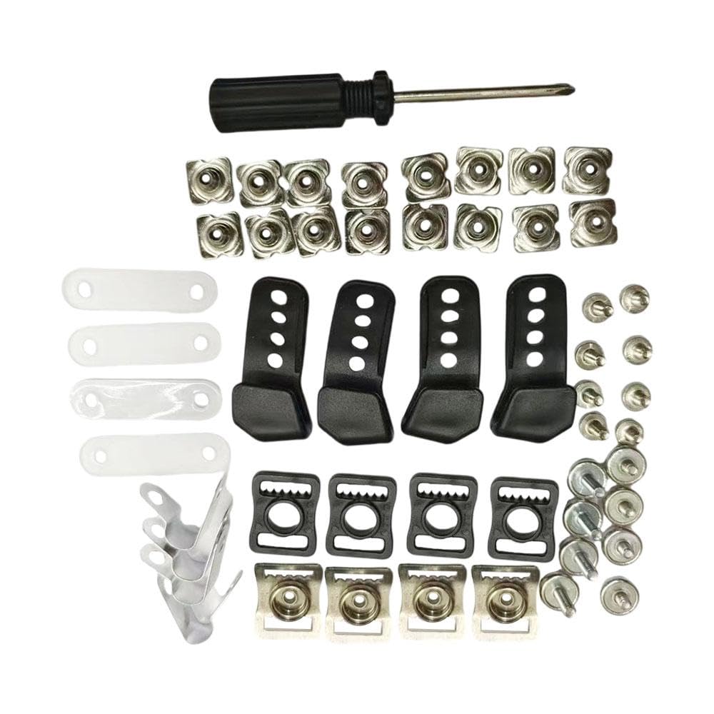 kowaku 53x Hockey Helmet Repair Kit Replacement Maintenance Tools Screwdriver Accessories Helmet Hardware Kit for Football Softball