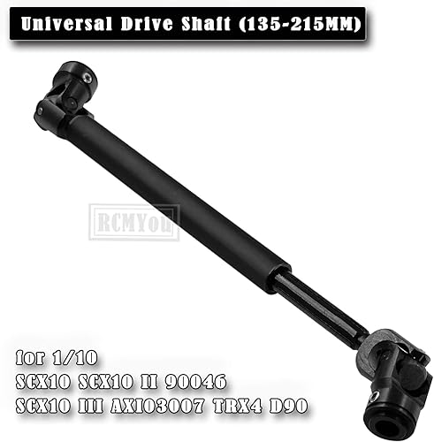 Miniatura 2 de Eje de transmisión de orugas RC 135-215MM Actualizaciones para 110 Axial SCX10 SCX10 II 90046 SCX10 III AXI03007 TRX4 D90, eje de transmisión