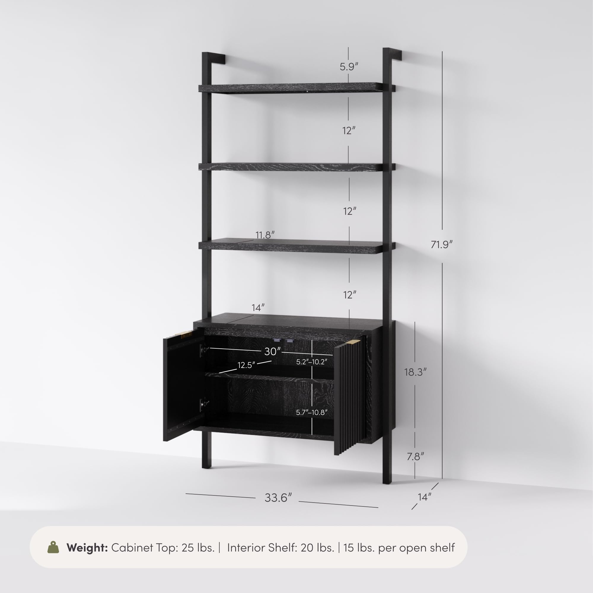 Amazon.com: Nathan James Jasper 3-Shelf Solid Wood Boho Bookshelf