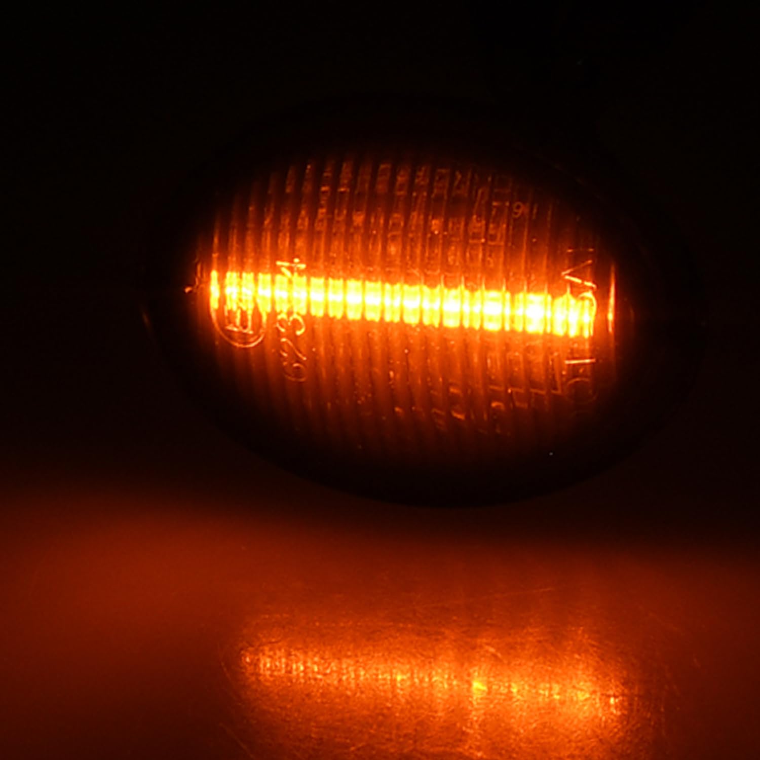 BRANDT Seitenblinker Set LED Kotflügel Blinker + Kabel Schwarz passend für Fiat 500 I 500C 500L 312 Abarth 595 695 Alfa Romeo 4C Lancia Ypsilon II 843 Ford Ka II RU8 Blinkleuchten