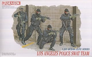 DML6502 1:35 Dragon Los Angeles Police SWAT Team Figure Set [MODEL BUILDING KIT]