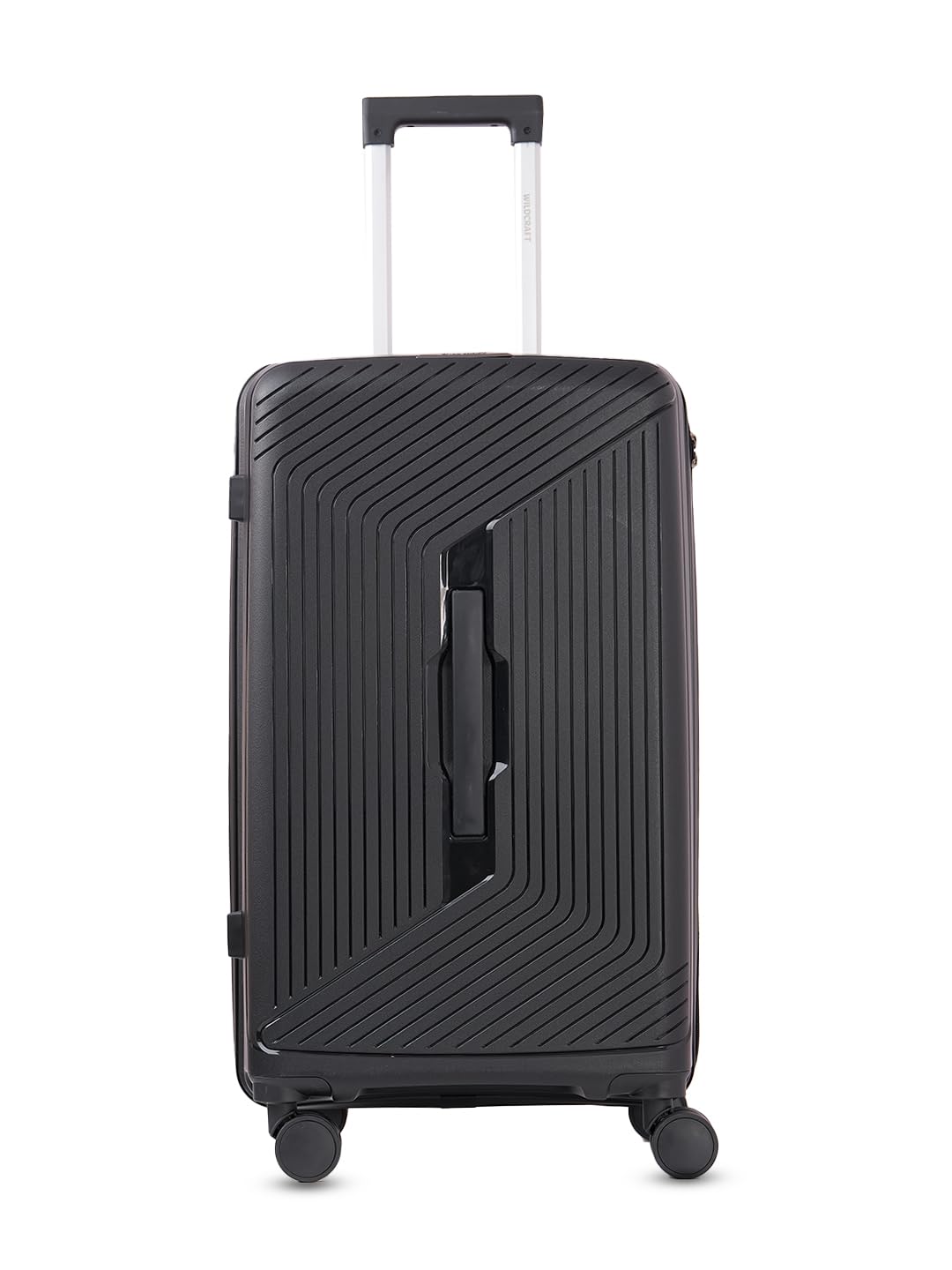 Cooper 8 Wheel Polycarbonate Travel Luggage Lightweight Antitheft Zipper Trunk Style Stylish Luggage,Black-image-31
