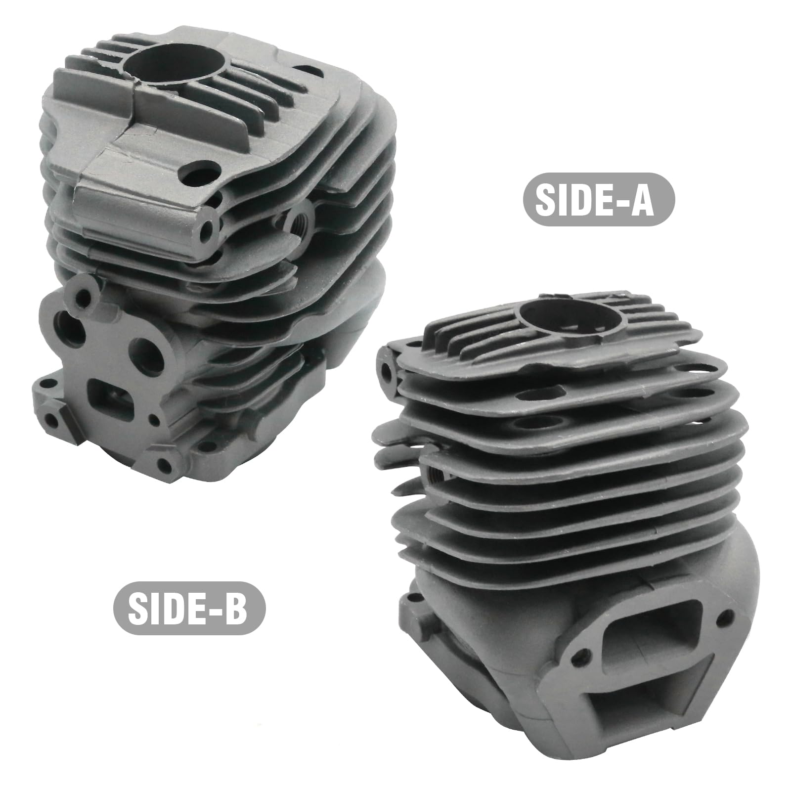 Hoypeyfiy 506 38 61-71 51 mm Kit cylindre piston roulements, remplacement pour modèles de tronçonneuse à béton Husqvarna K760 K750, avec bougie d'allumage, roulements et filtre à carburant