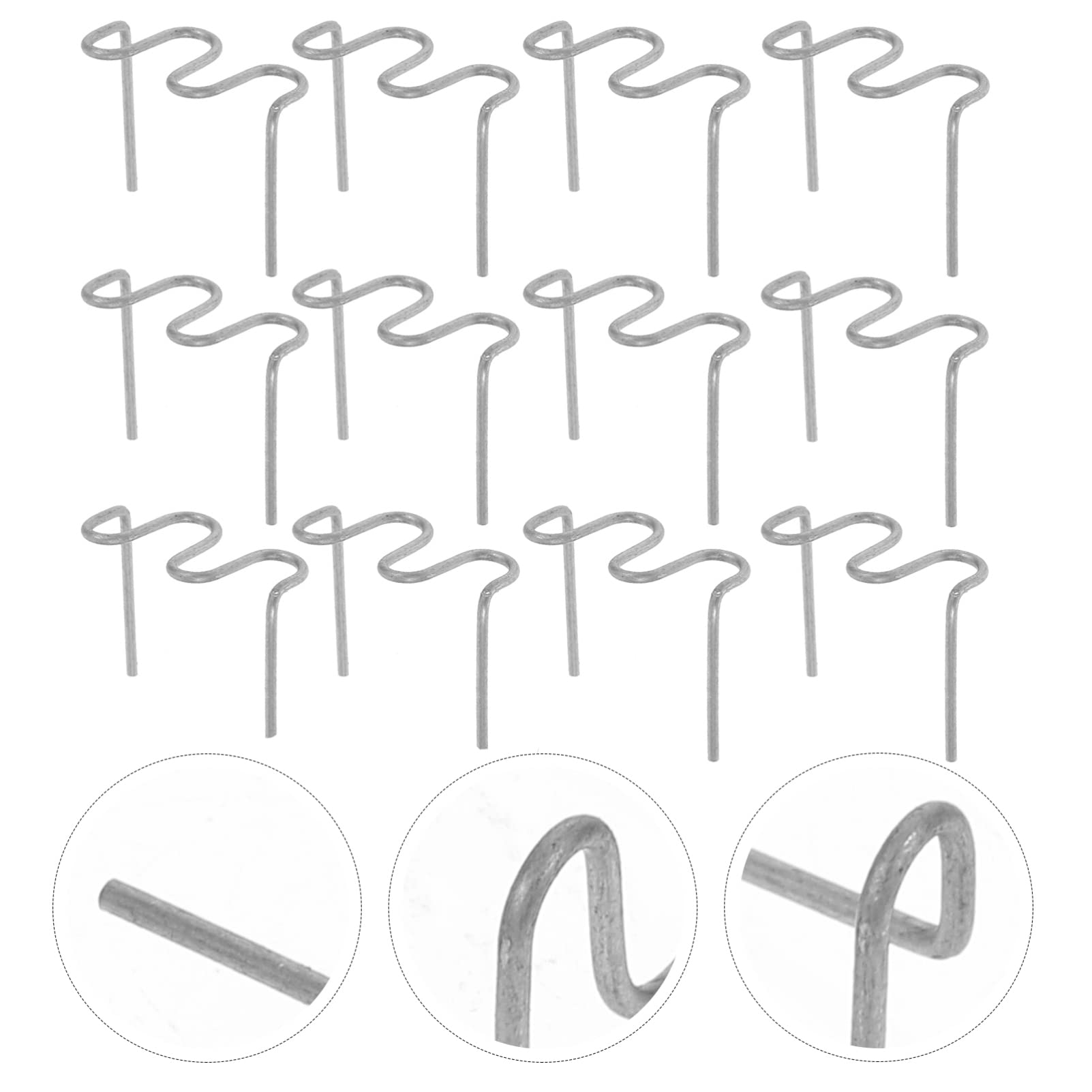 BESPORTBLE 500Pcs vehicle Bumper Repair tools Brazing Wire welding stapler welding stapler Bumper Welding Staples bumper staples hot stapler kit auto plastic welder wave wire car