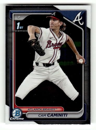 2024 Bowman Chrome Draft #BDC-20 Cam Caminiti RC Rookie Atlanta Braves Baseball Base Trading Card