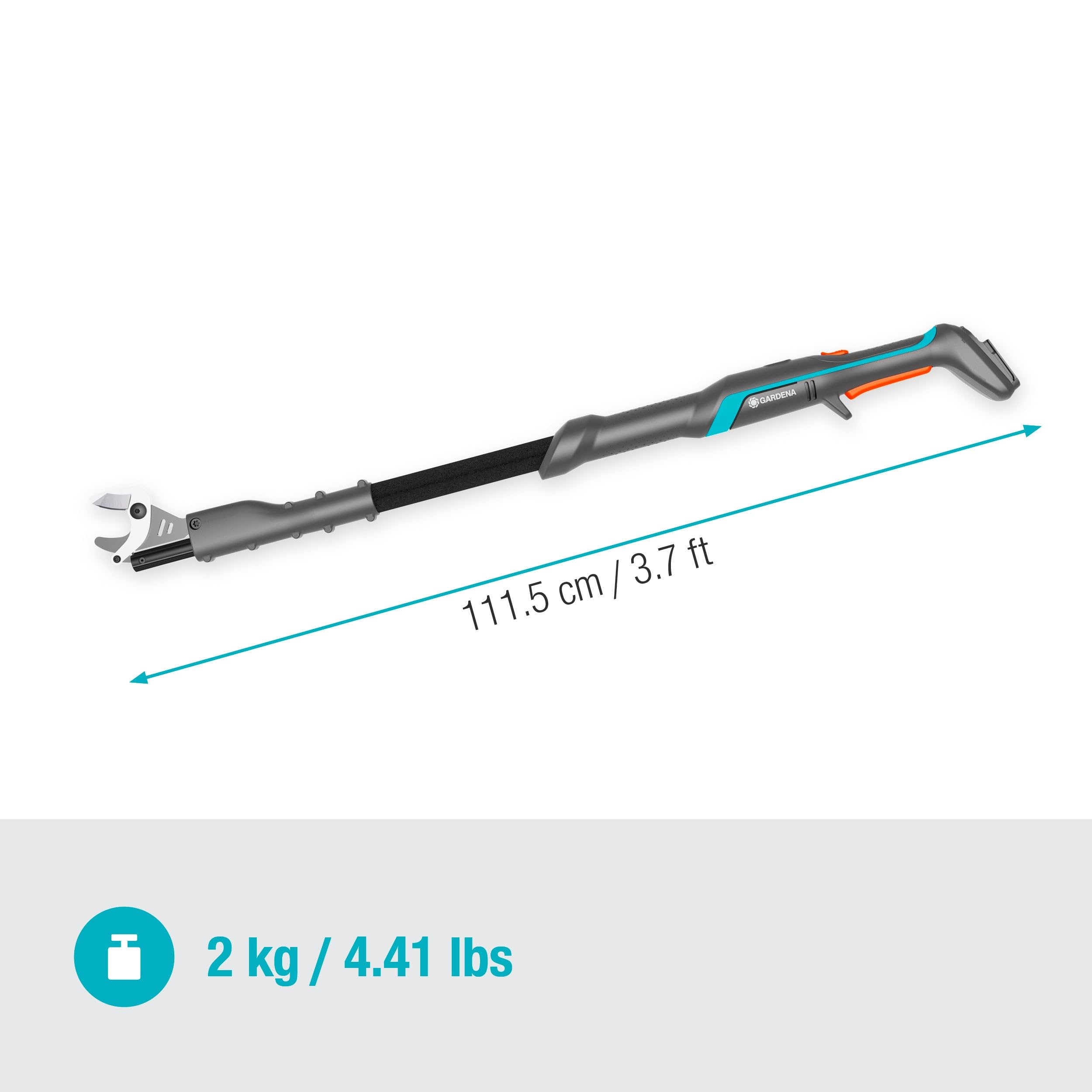 Gardena Troncarami A Batteria EasyCut 110/18V P4A Solo: Taglio senza sforzo, Fino a 2,5 m di distanza, Leggero, Lame in acciaio, Senza fili (14772-55)