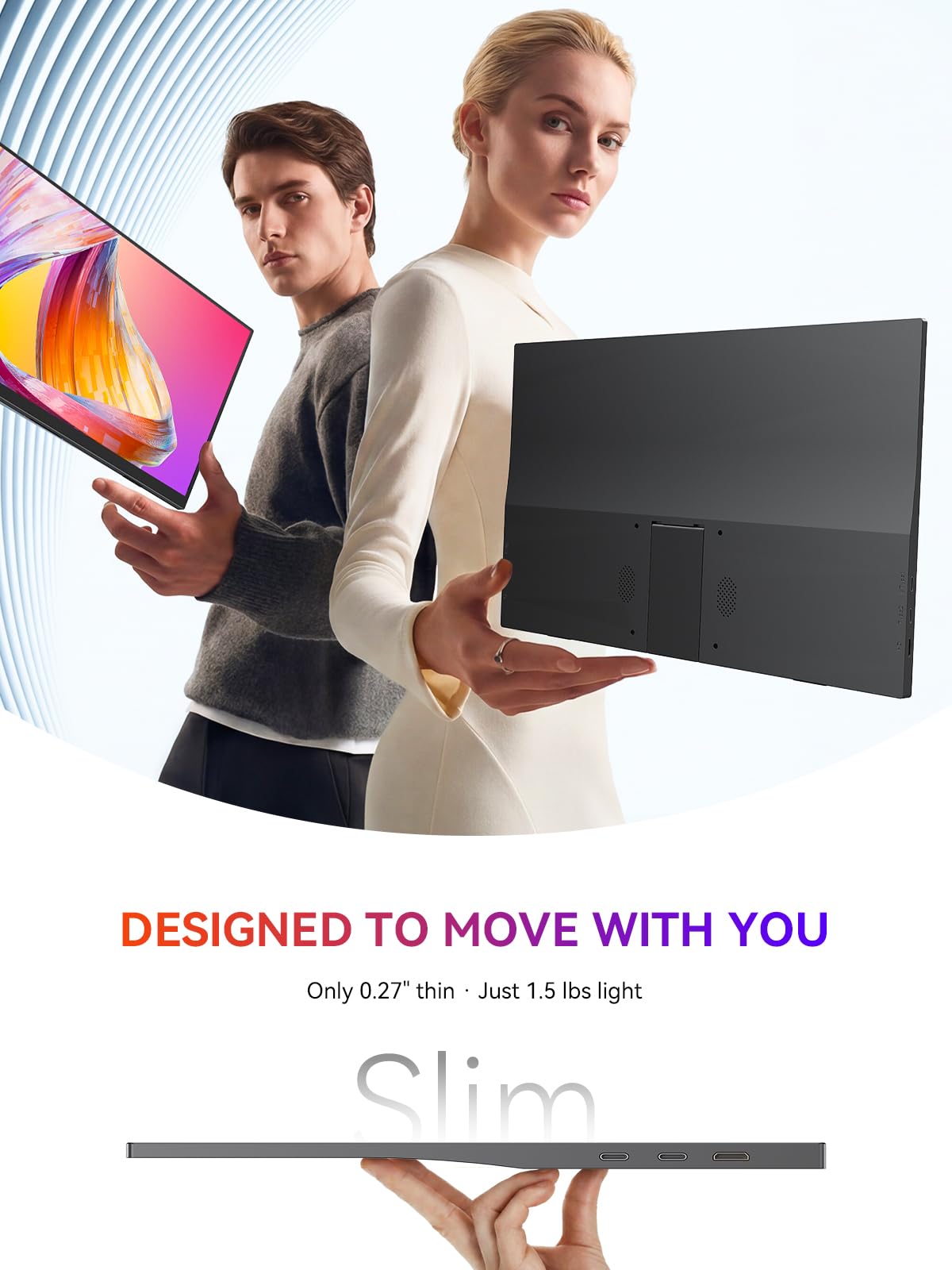 Amazon.com: UPERFECT Portable Monitor, 15.6