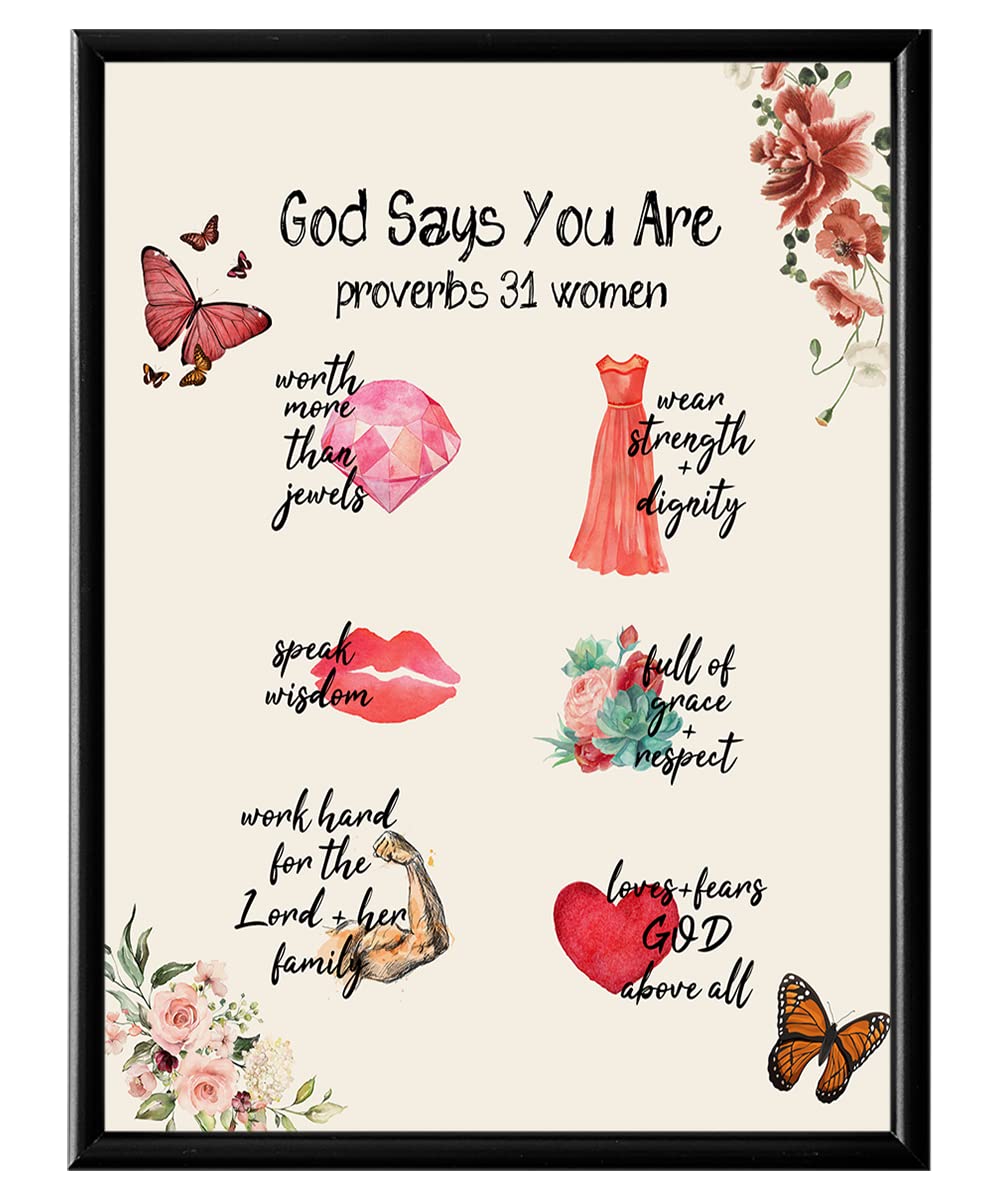 Buy Proverb 31 Religious Wall Decor Bible Verse Wall Art Spiritual