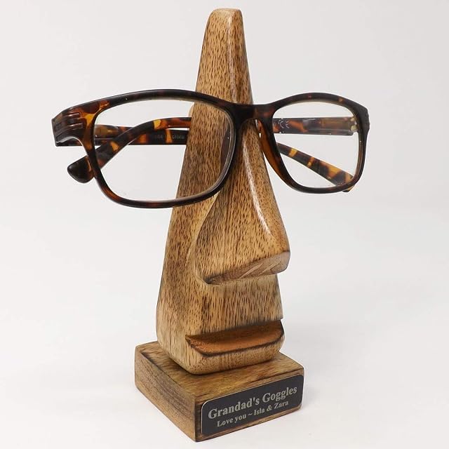 You Name It Personalised Wooden Spectacle Holder, great gift for Anniversaries, Birthdays, Retirement