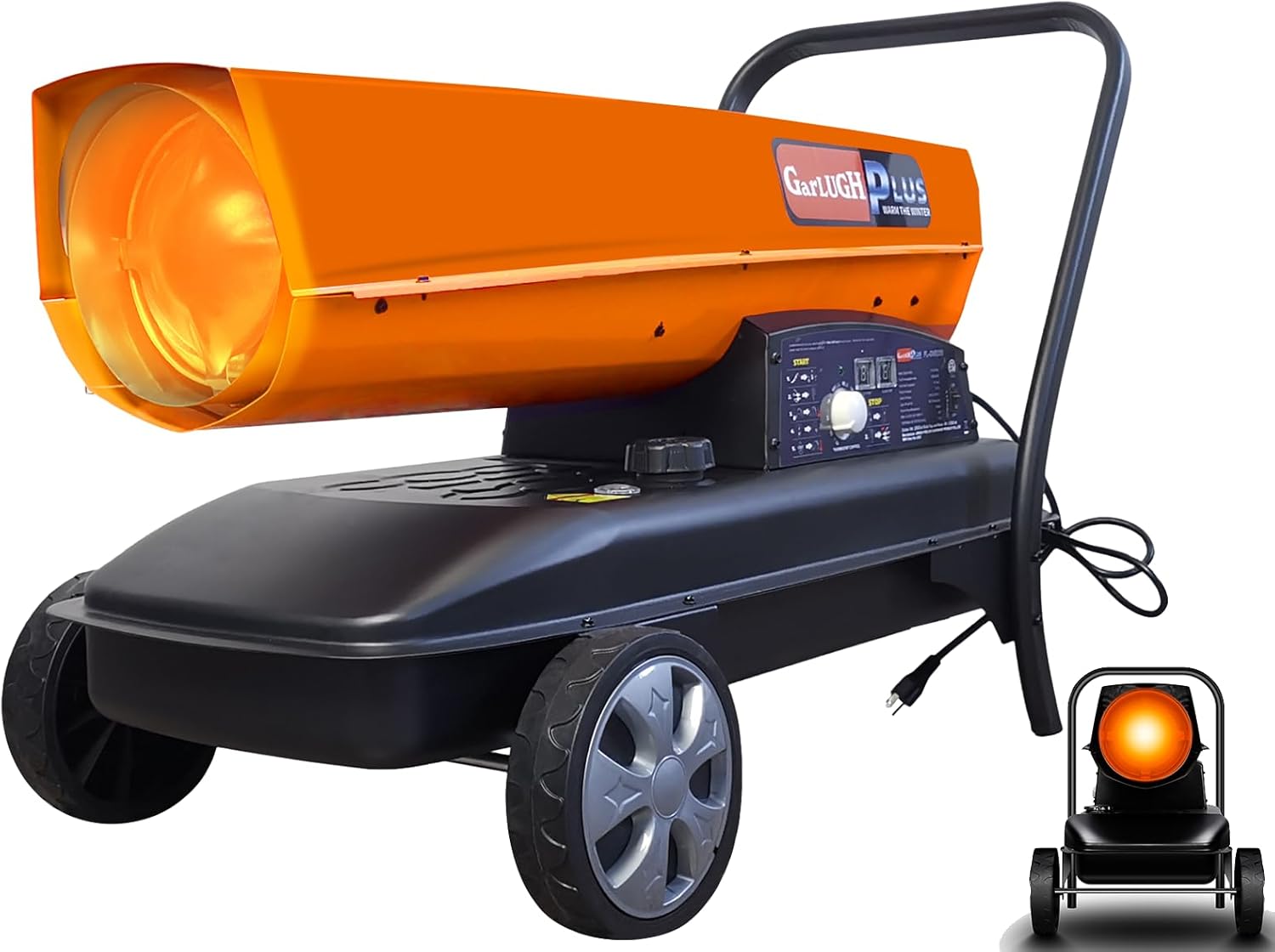 SPOWAY Forced Air Kerosene Heater, 125000 BTU Portable Torpedo Heater Diesel with