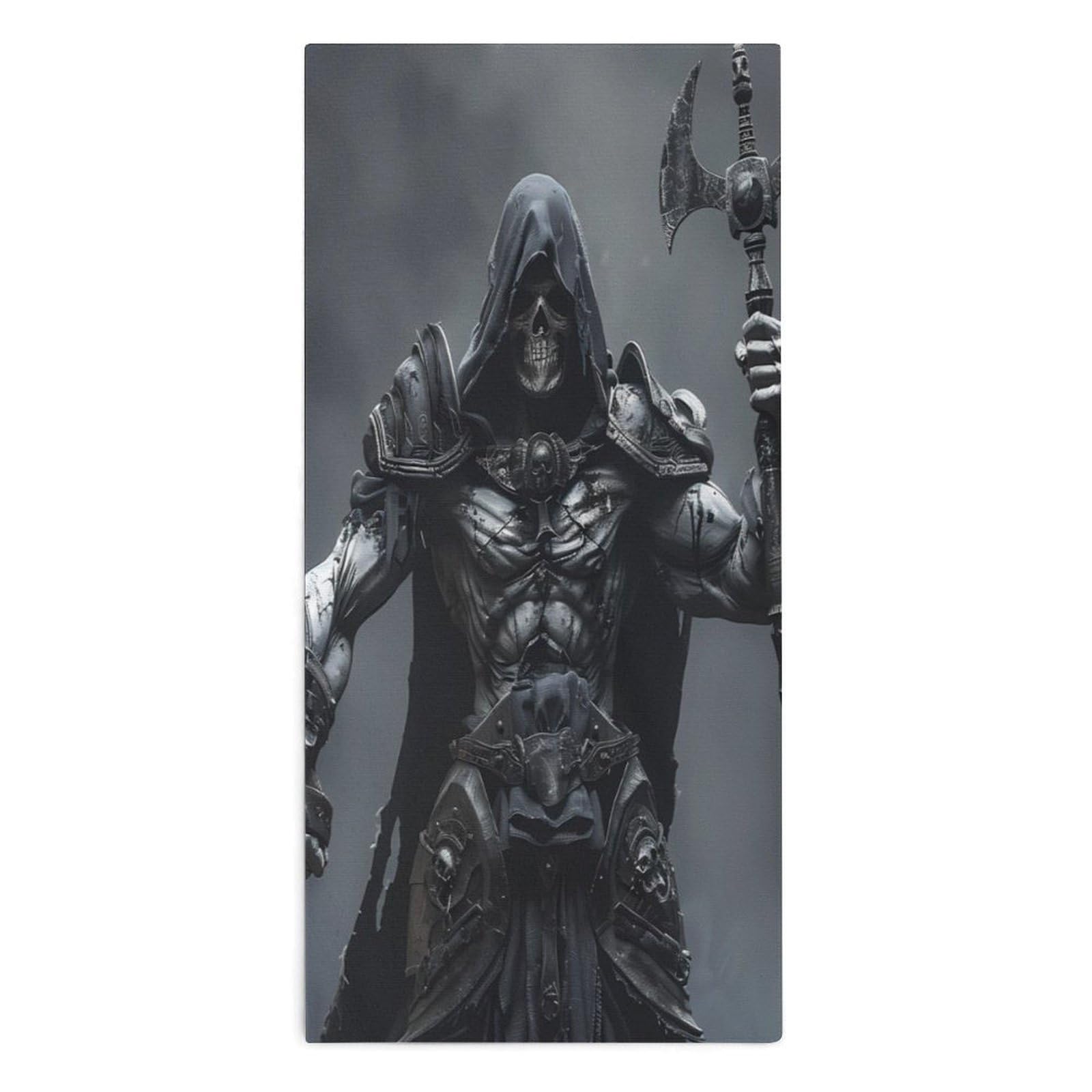 TXFBTRFSA Gothic Skulls Grim Reaper Hand Towels for Adult Face Towel Bath Beach Swim Accessories